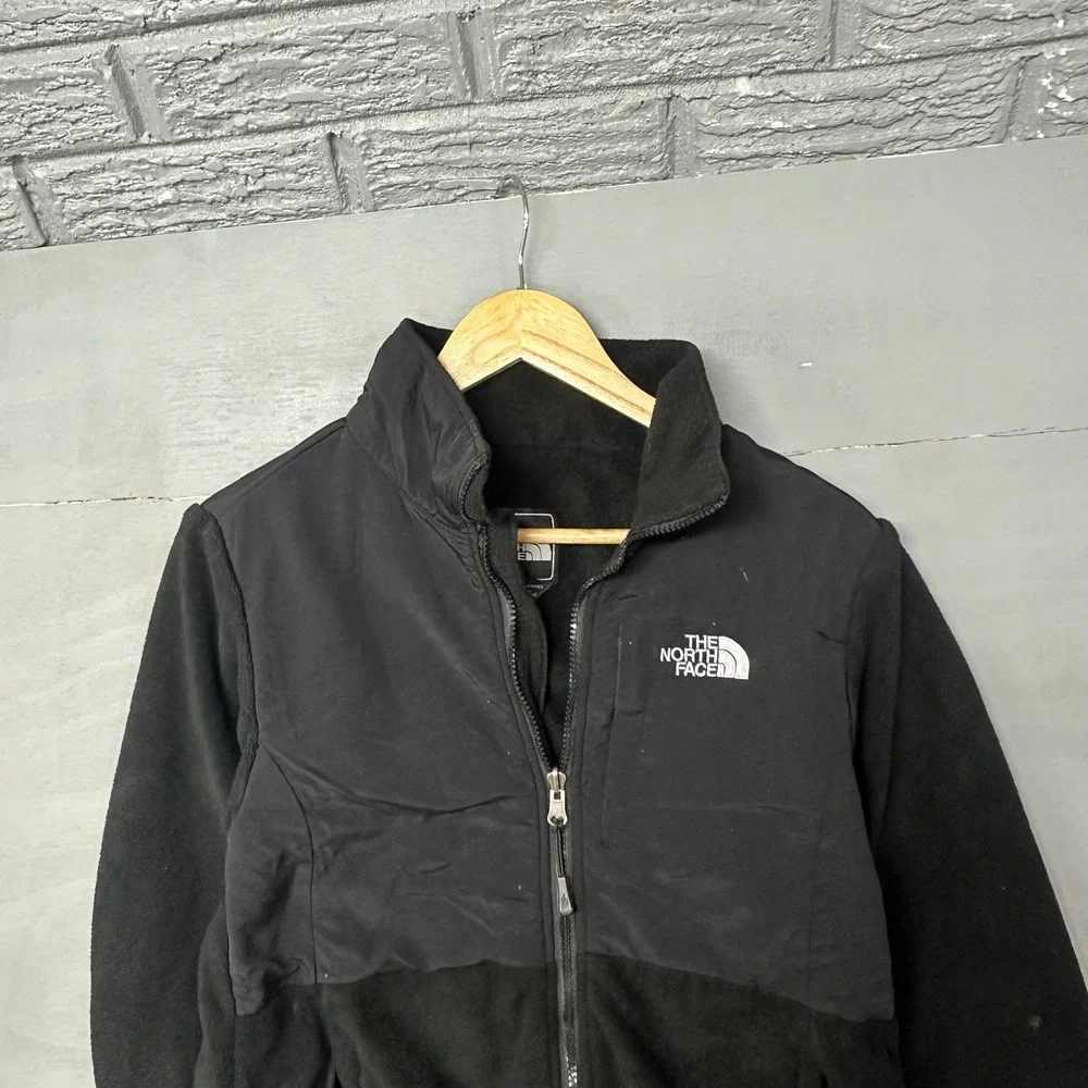 The North‎ Face Denali Fleece Jacket Womens Medium Black Full Zip Mock Neck